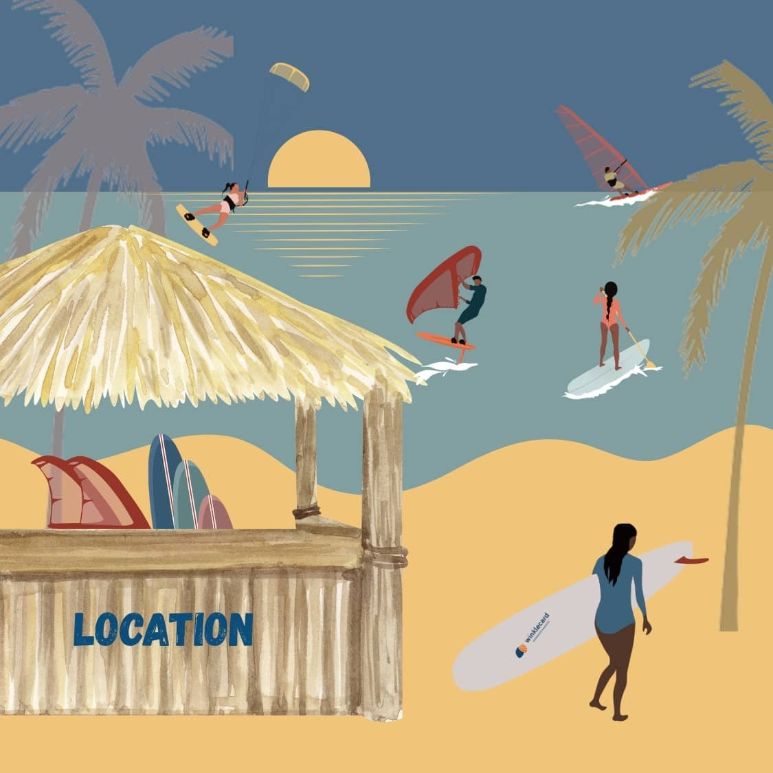 Sports de glisse background